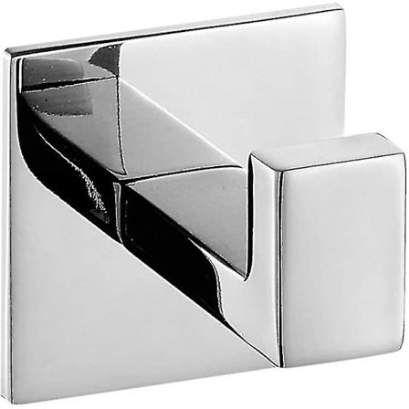 Håndklekroker med selvklebende feste, rustfritt stål krom kleskrok, uten skruer