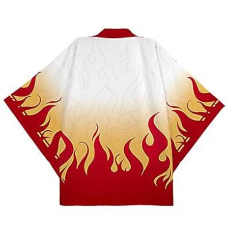 Anime Cosplay Kostume Demon Slayer Kimetsu No Yaiba Haori Kimono Agatsuma Zenitsu Kochou Shinobu Sommerjakke Skjorte Anime Tøj-r (130 S)
