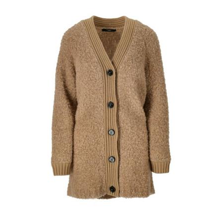 Max Mara Weekend, Enfasi Cardigan Beige, Dames, Maat:S,alpaca
