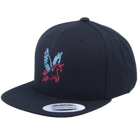 Unicorns - Schwarz Snapback Cap - Neon Summer Unicorn Black Snapback @ Hatstore