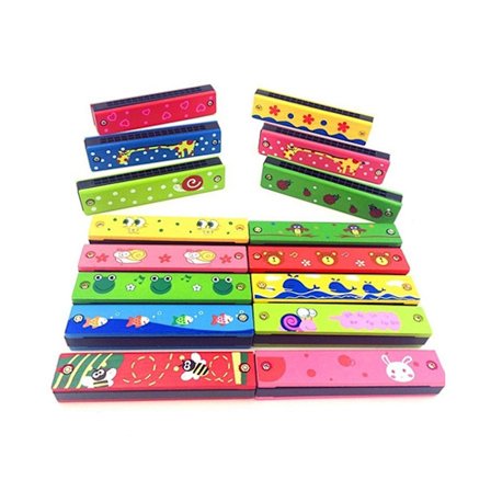 Barn 16 Huller Dobbel Rad Tre Munnspill Musikkinstrumenter Pedagogisk Leke