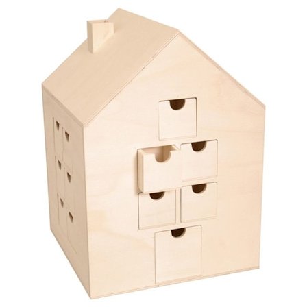 Joulukalenteri koristeltavaksi 30 x 21,5 cm