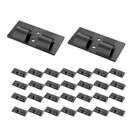 Kroge til udendørs lyskæder, 30 stk. kraftige lyskædekroge til indendørs og udendørs lyskæder