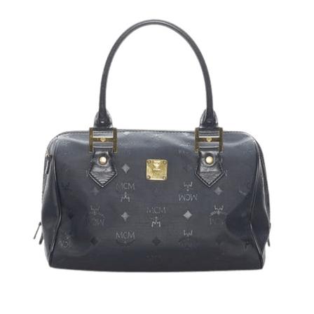 MCM Pre-owned, Pre-owned Handbag Zwart, Dames, Maat:ONE Size,Canvas