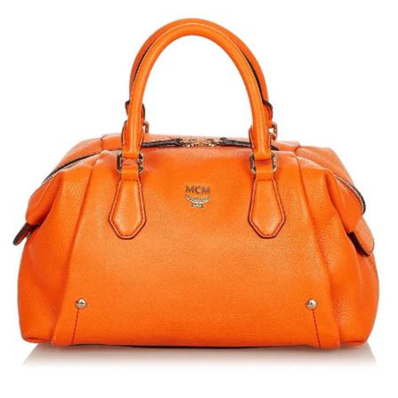 MCM Pre-owned Pre-owned Læder crossbody-tasker Orange, Dame Vintage Tasker, Størrelse: ONE Size