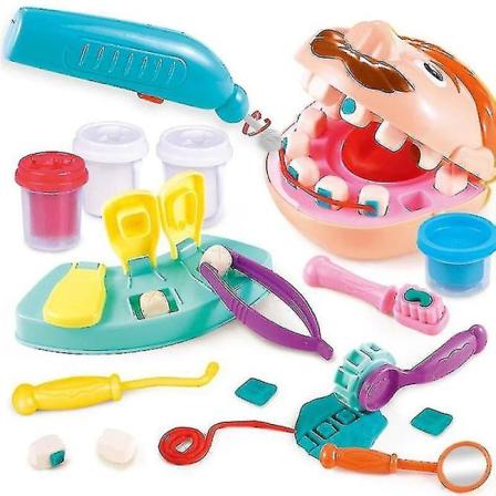 Læge Legetøj Til Børn - Lad Som Om Tandlæge Tjek Tænder Model Sæt Medicinsk Kit Rolleleg Simulation Legetøj - yuhao