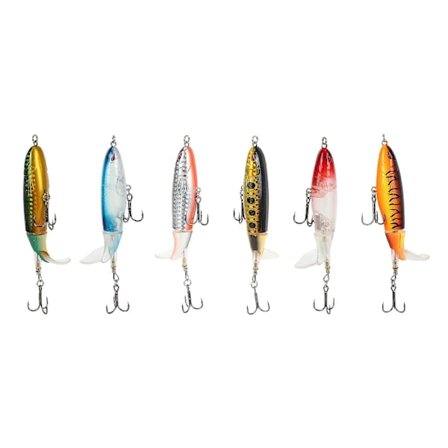 6 kpl Whopper Plopper 100mm 13g Kelluva Popper Kalastusviehe Keinotekoinen Kova Syötti Wobbler R laatikossa