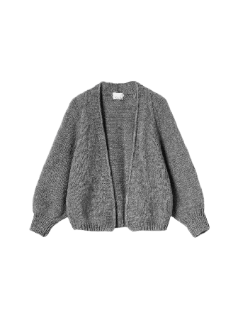 Noella Fora Knit Cardigan - Dark Grey Melange Tröjor Dam Grå XS/S