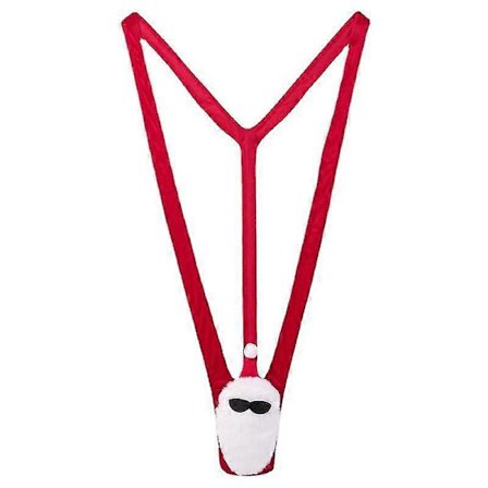 En Mankini Santa Herrarnas Baddräkt Borat Thong Klä Upp Stag Party-Yvan