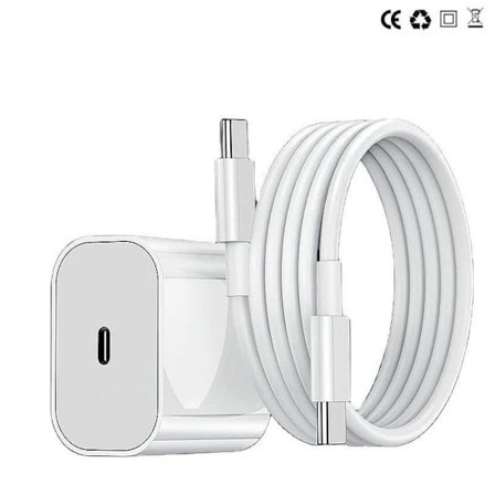 [LCS] 2-pak-oplader til iPhone - Hurtigoplader-adapter + kabel 20W Hvid 2-pak Samsung (NT) 2-pak Samsung (20W Hvid) 2-pak
