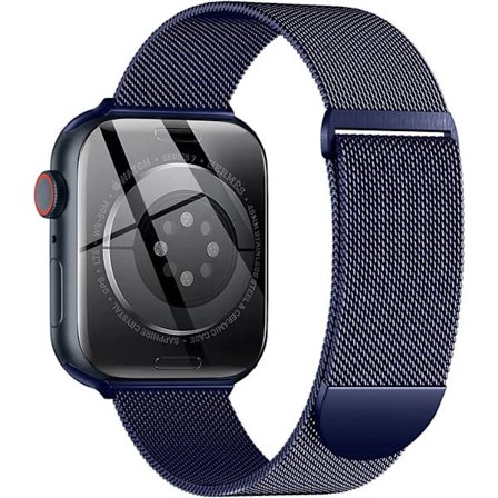 Metallband kompatibel med Apple Watch band 40 mm 38 mm 41 mm Blå-WELLNGS
