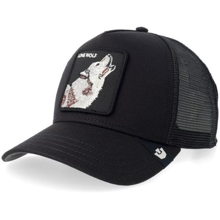 Goorin - Svart trucker Keps - Lone Wolf Void Black A-Frame Trucker @ Hatstore