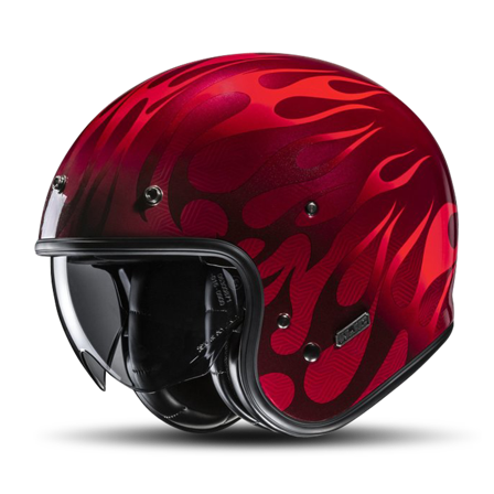 Casco Jet HJC V31 Firo Rojo S