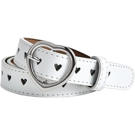 Pige Læder Bælte Livrem Hjerte Metal Spænde Livrem Læder Bælte Bælte Tilbehør Kvinde