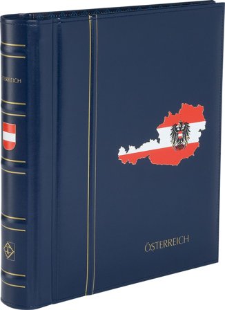 Leuchtturm Østrig - PERFECT album med landenavn og kassette - Blåt i Classic design