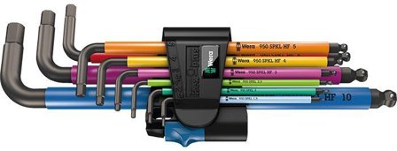 Wera 950/9 Multicolour HF Insexnyckelsats, Handverktyg