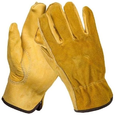 Par af tornresistente læderarbejdshandsker, havehandsker til mænd og kvinder, vand