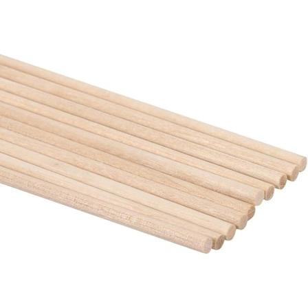 Träpinner, 10 stk 30 cm lange gjør-det-selv håndverkspinner trepinner stangstenger søte trær treverktøy 5 størrelser (4MM*30CM) 4MM*30CM