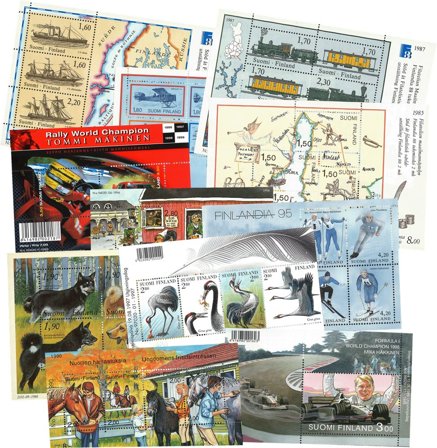 Finland - 11 forskellige miniark - Postfrisk