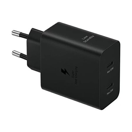 Samsung Power Adapter Duo EP-T5020XBEGEU nettverkslader 2x USB-C 50W - svart