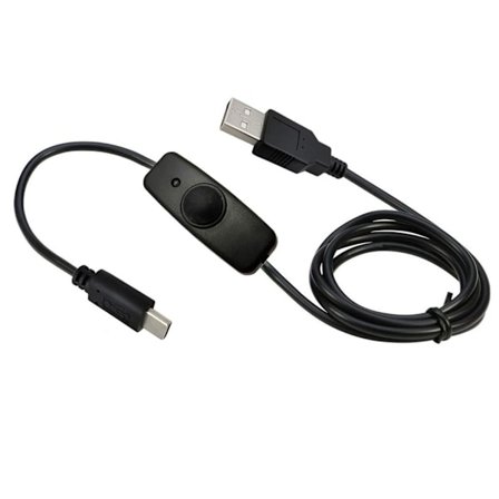 USB kabel med Switch Type-C USB2.0-adaptersladd 5V2A Typ C till USB A-laddarsladd för RaspberryPi 4B-hubbar