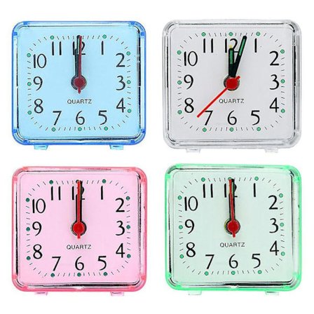 Rese Student Mini Vækkeur Natlampe Sengebord Batteri Høj Kvarts