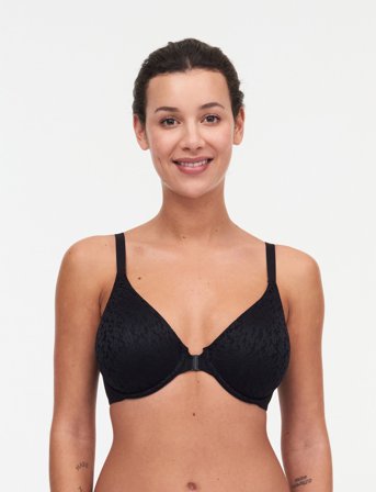 CHANTELLE Norah Front Closer Bra - Black - E x 85