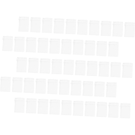 50 kpl Korulahjapussi Kiristysnyörillä Organza Verkko Mini Pussit Pienet Tuoksupussit