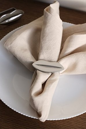 Jotex - Servettring Med 2-pack Silver XOXO - Köp Kökstillbehör hos Jotex