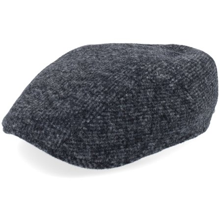 Stetson - Black - flatcap - Cap - Ivy Cap Jersey Black/Charcoal Flat Cap - Hatstore