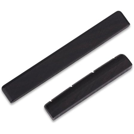 Ukulele Stall, Gitarrsträng Sadel och Mutter i Ebenholts för 4-strängad Gitarr Ersättningsdelar Musikinstrument Reparationsdelar