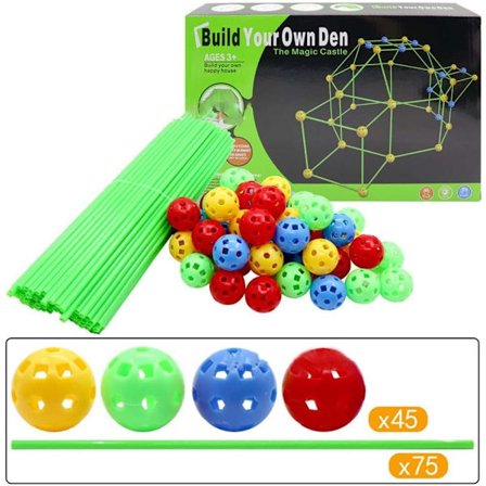 Fort Building Kit lapsille 121 Pieces Building STEM Lelut