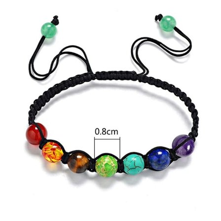 7 Chakra Armbånd Naturlig Stein Bangel Armbånd Naturlig Stein