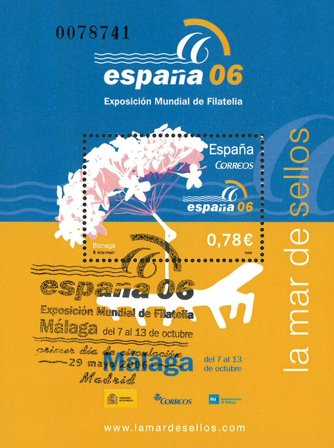 Spanien - España '06 - Stemplet miniark