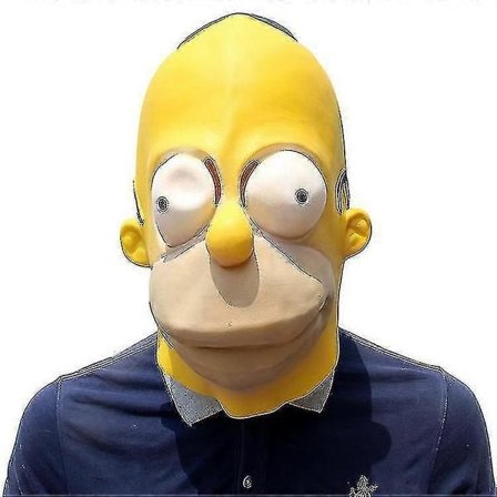 Simpson Maske Halloween Latex Maske