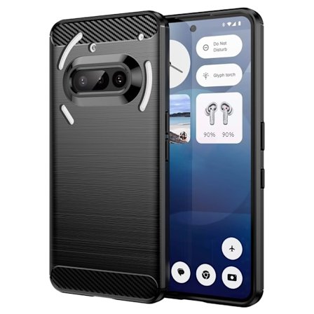 Kulfiber tekstur TPU-cover til Nothing Phone (3a)