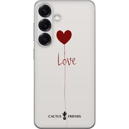 Yhteensopiva Puhelinkuori Samsung Samsung Galaxy S25 Cactus and Friends - Love Balloon Minimal