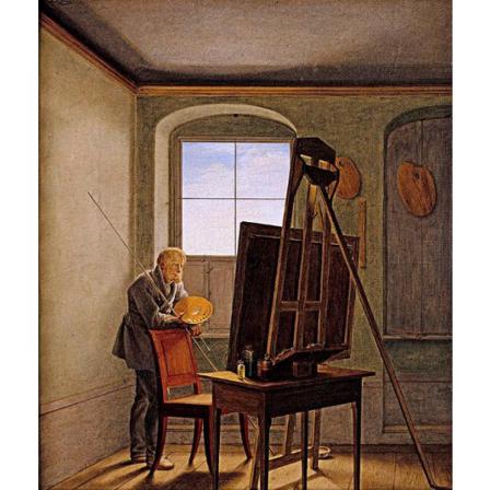 Caspar David Friedrich In His Studio, František Kaván Brun