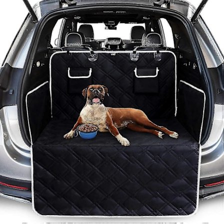 Fullstendig beskyttelse for hundebur - Rivebestandig/vanntett bilburdeksel hundeteppe med sidebeskyttelse beskytter bur og støtfanger mot smuss, riper