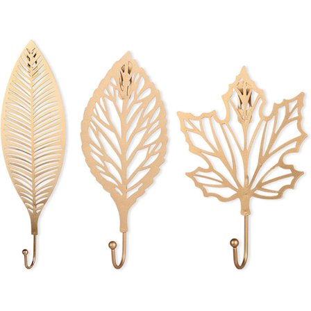 Dekorativ krok, 3 stk kleskrok i støpejern