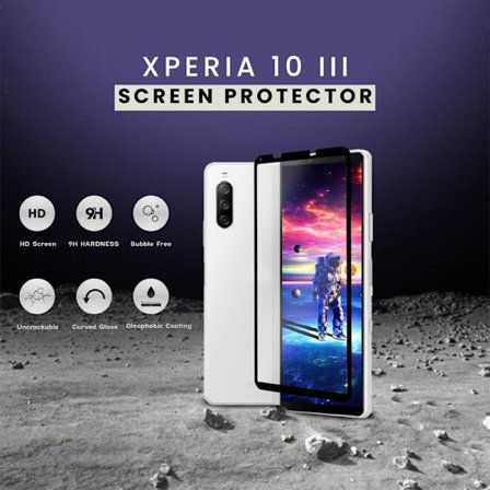 1-Pack SONY XPERIA 10 III Skærmbeskyttelse - Hærdet Glas 9H - Super kvalitet 3D