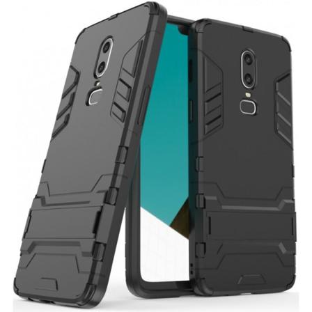 Oneplus 6 Stöttåligt Skal Med Kickstand Thinarmor Svart