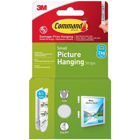 3M Command Strips for billedophæng Small