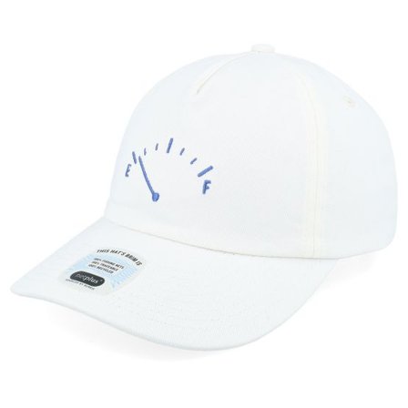Brixton - Vit unconstructed Keps - Running On Empty Hat Off White Dad Cap @ Hatstore