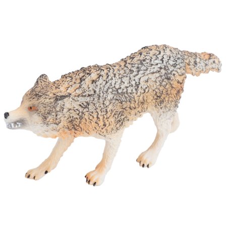 Livaktig ulvemodell barn simulert ulv dyr leketøy figur hjemmekontor dekorasjon