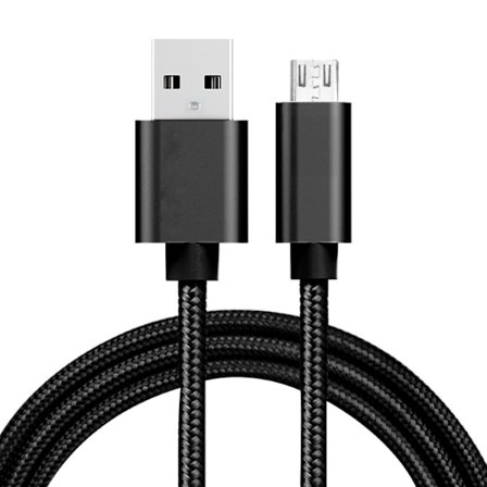 Micro USB till USB Tygkabel 1 meter