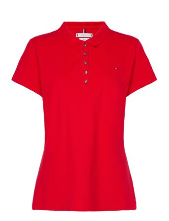 Heritage Short Sleeve Slim Polo Red Tommy Sport