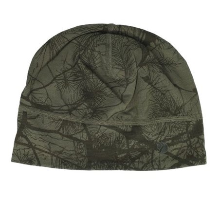 Fjällräven - Grön traditionalbeanie Beanie - Lappland Green Camo/Orange Multi Camo Beanie @ Hatstore