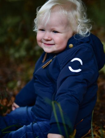mikk-line Nylon Baby Jacket - Solid - Navy - 92