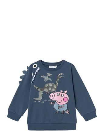 Nmmapo Peppapig Nreg Sweat Bru Cplg Tops Sweat-shirts & Hoodies Sweat-shirts Navy Name It